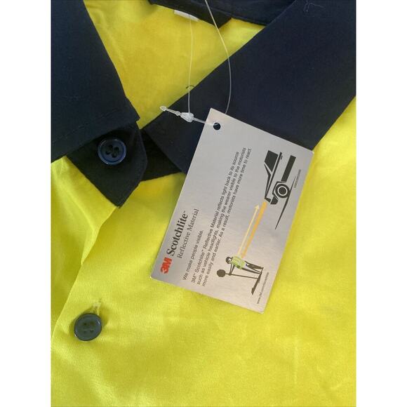3M Scotchlite Reflective Jacket High Visibility Yellow PPE Size XXL new With Tag - Picture 3 of 6